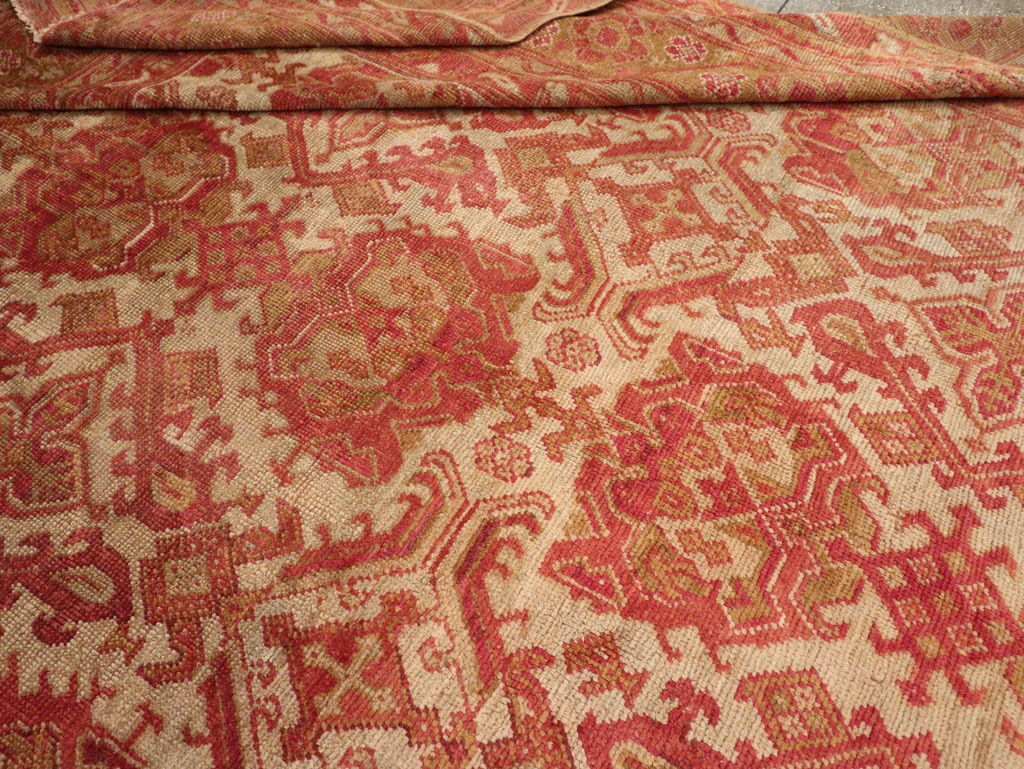 Antique Turkish Oushak Large Carpet, No.33320 - Gsblank
