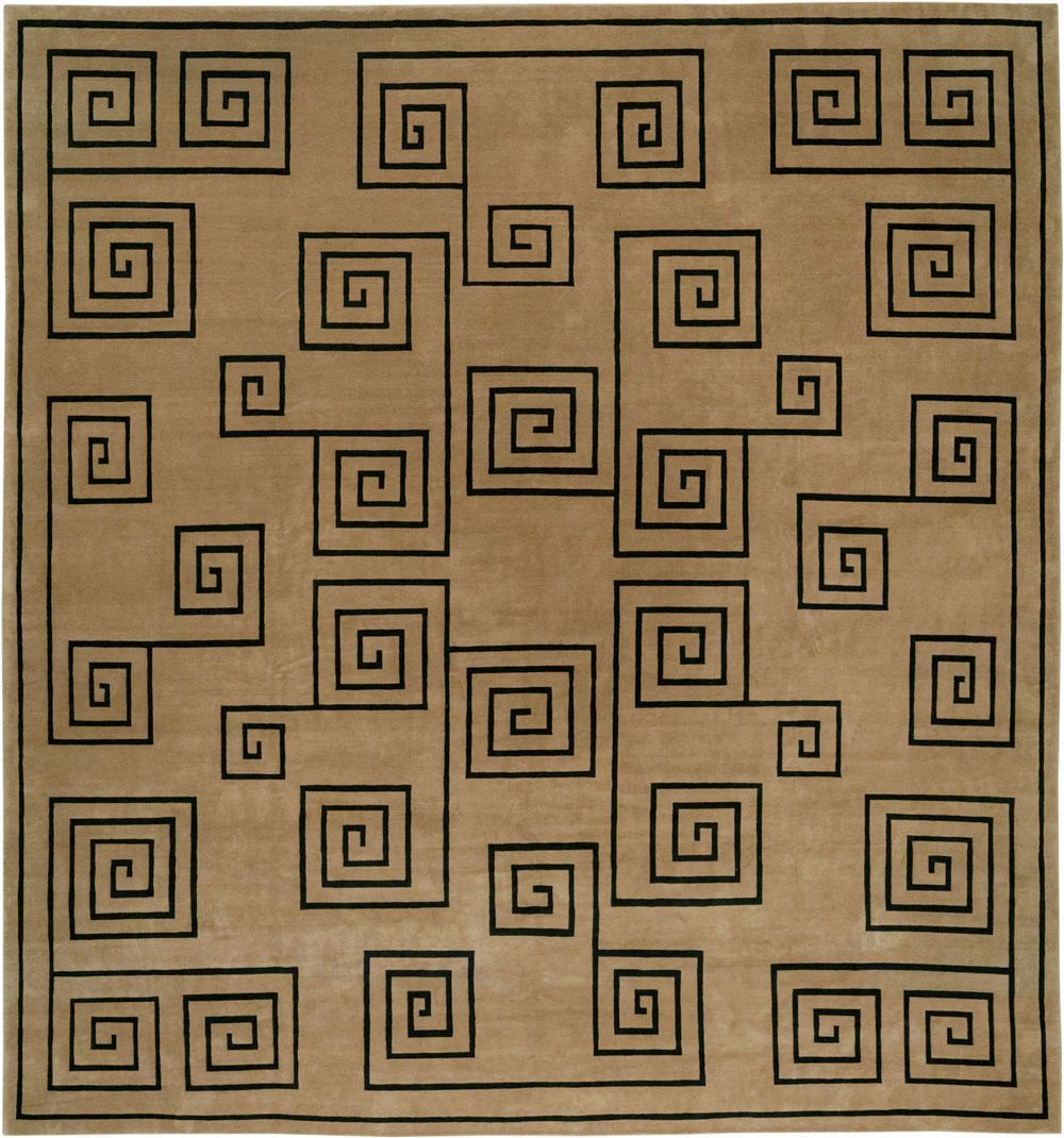 Modern Tibetan Contemporary Square Large Carpet, No.33323 - Gsblank