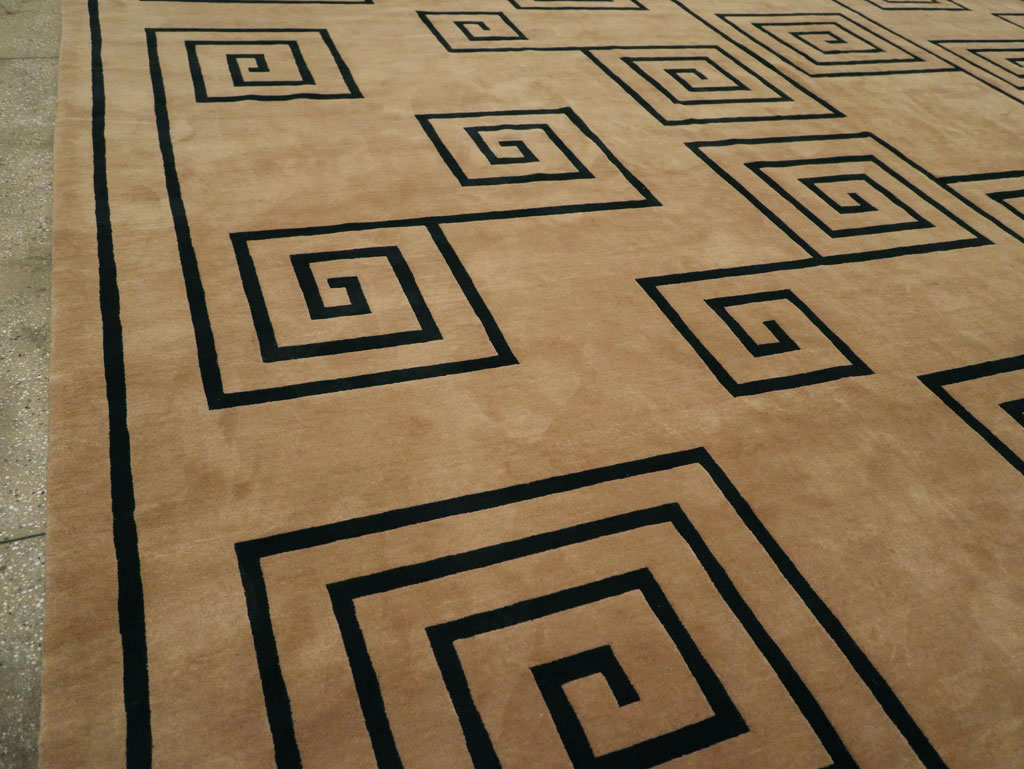 Modern Tibetan Contemporary Large Square Carpet, No.33323 - Gsblank