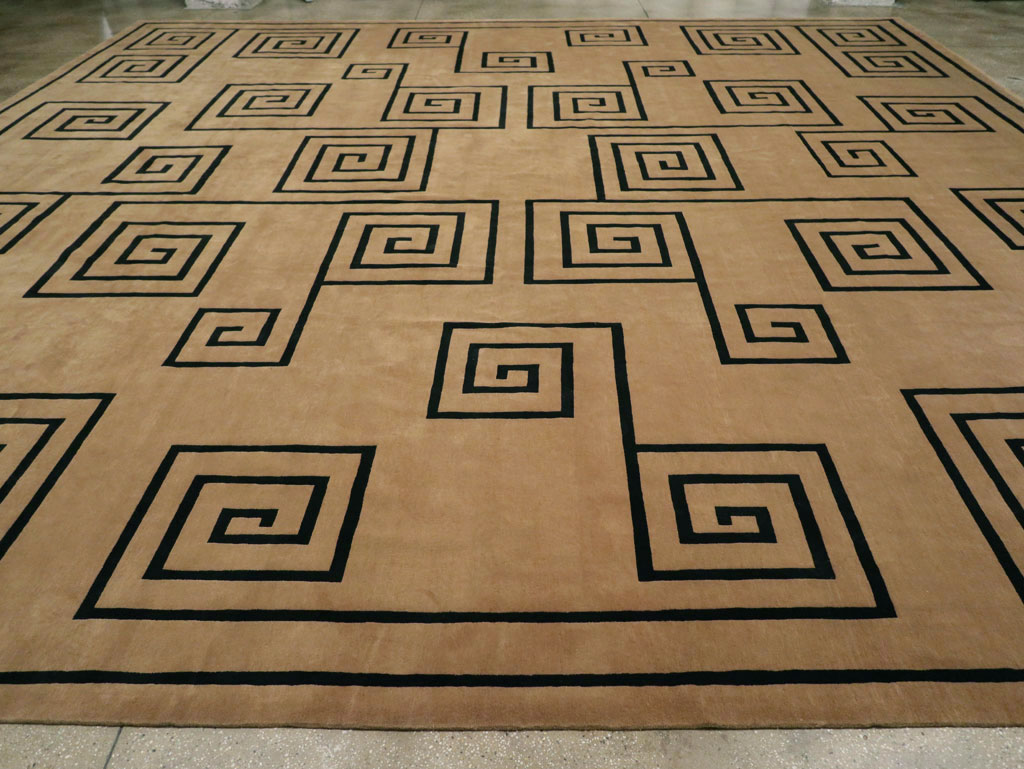 Modern Tibetan Contemporary Large Square Carpet, No.33323 - Gsblank