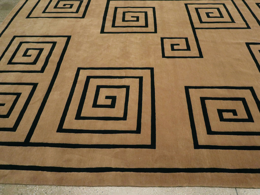Modern Tibetan Contemporary Large Square Carpet, No.33323 - Gsblank