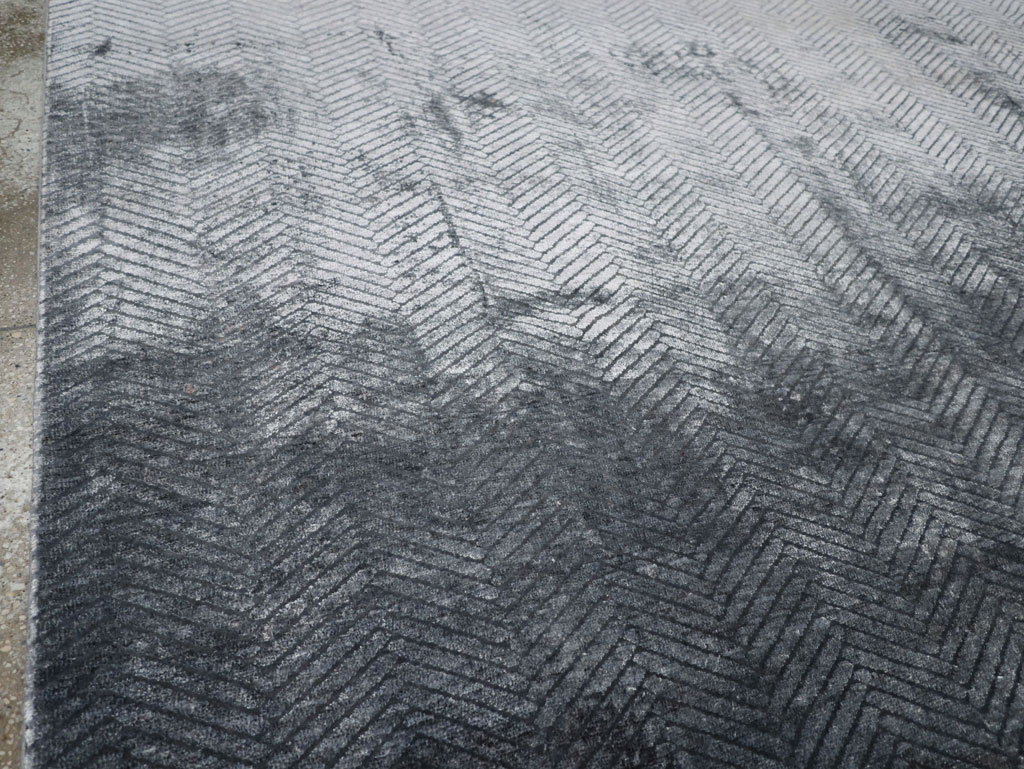 Modern Tibetan Accent Carpet, No.33324 - Gsblank