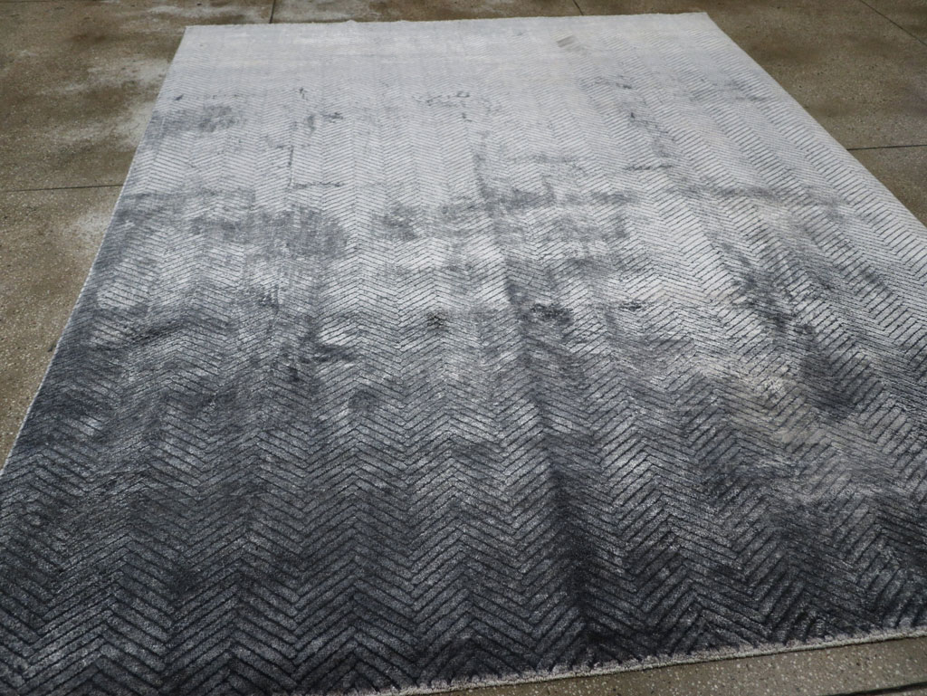 Modern Tibetan Accent Carpet, No.33324 - Gsblank