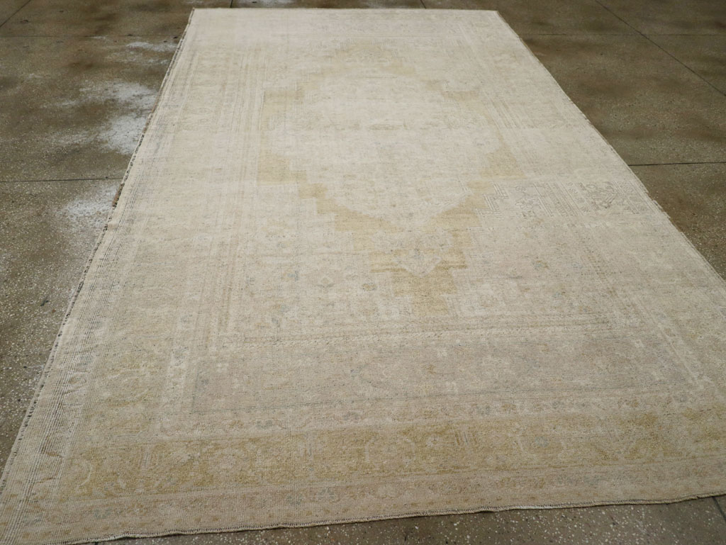 Vintage Turkish Oushak Long and Narrow, No.33329 - Gsblank