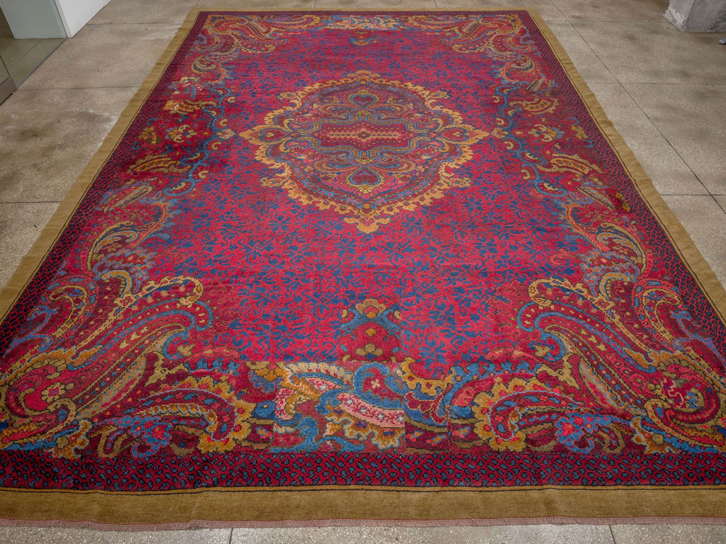 Antique Irish Donegal Oversize Carpet, No.33333 - Gsblank