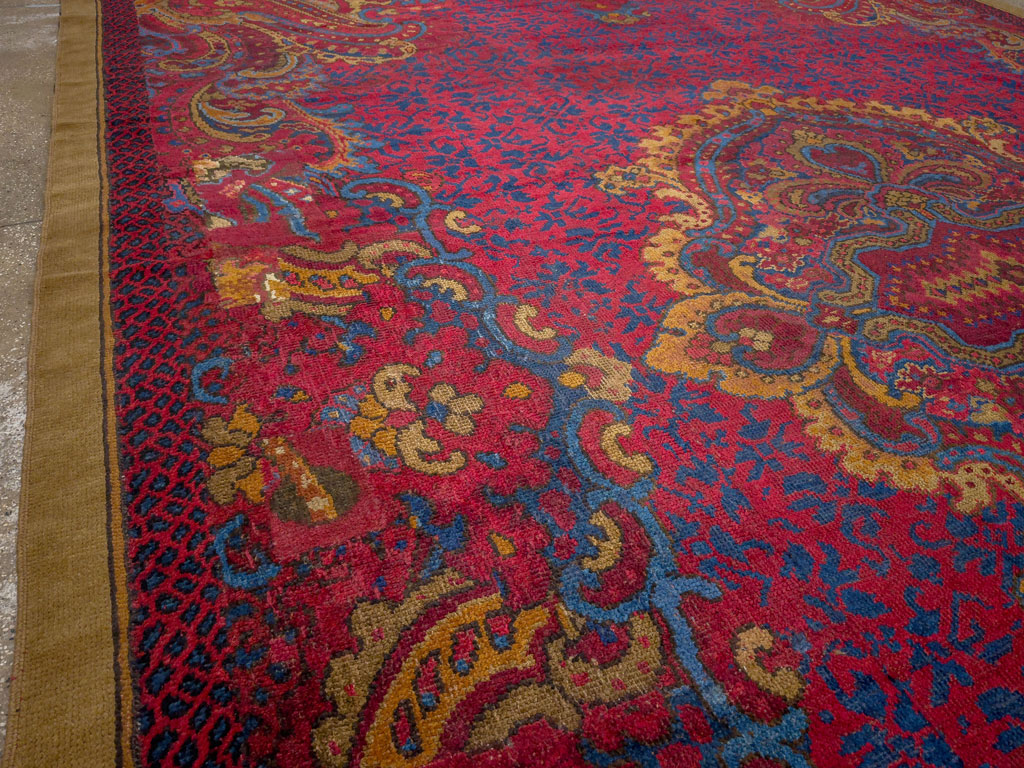 Antique Irish Donegal Oversize Carpet, No.33333 - Gsblank