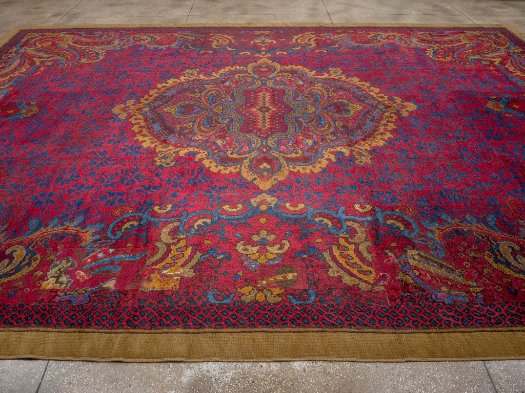 Antique Irish Donegal Oversize Carpet, No.33333 - Gsblank