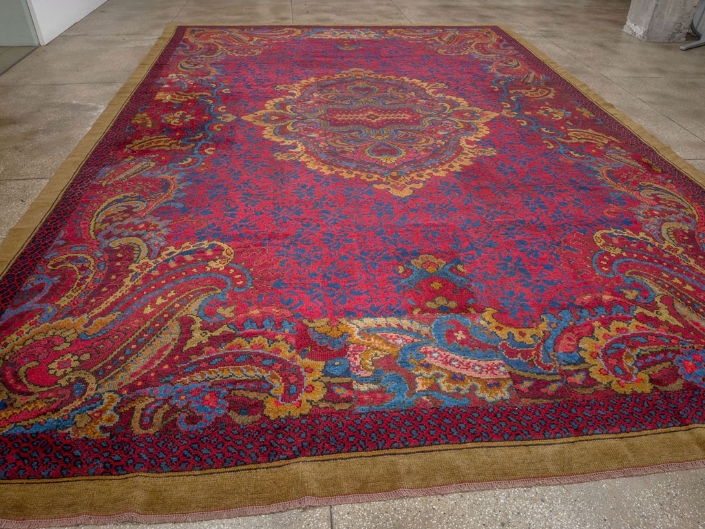 Antique Irish Donegal Oversize Carpet, No.33333 - Gsblank