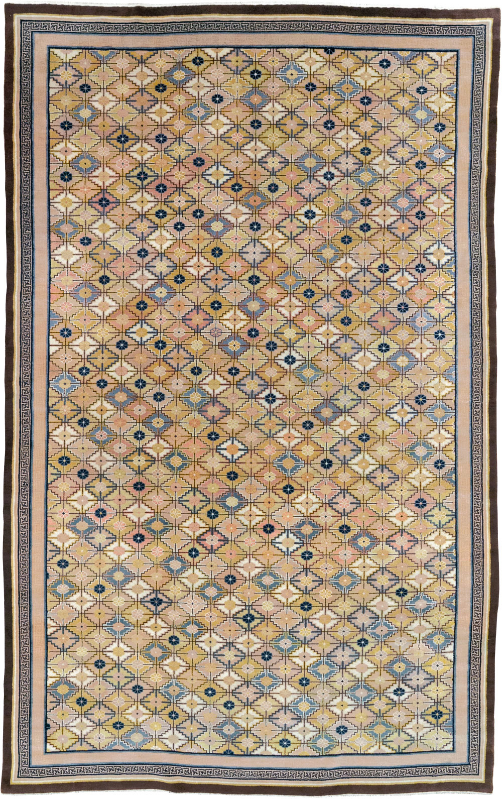 Vintage Chinese Ningxia Room Size Carpet, No.33334 - Gsblank