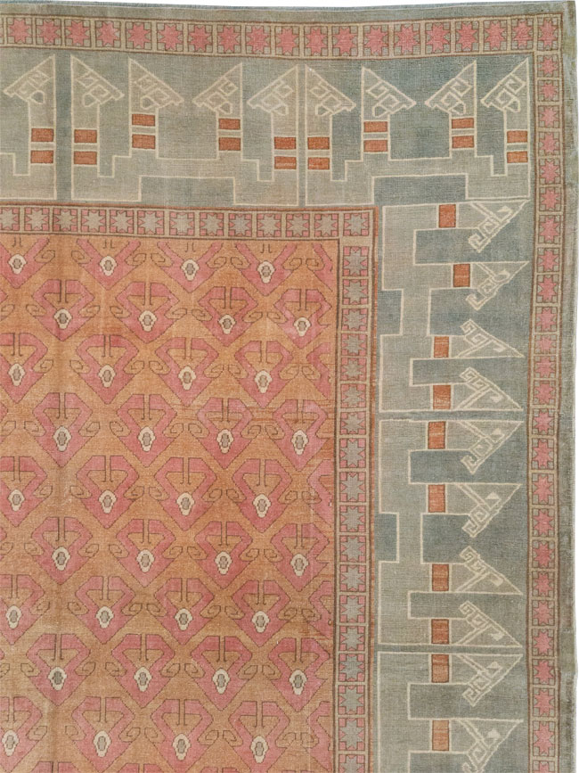 Vintage Turkish Anatolian Room Size Carpet, No.33337 - Gsblank