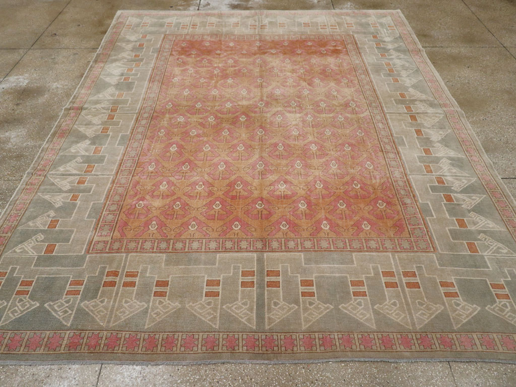 Vintage Turkish Anatolian Room Size Carpet, No.33337 - Gsblank