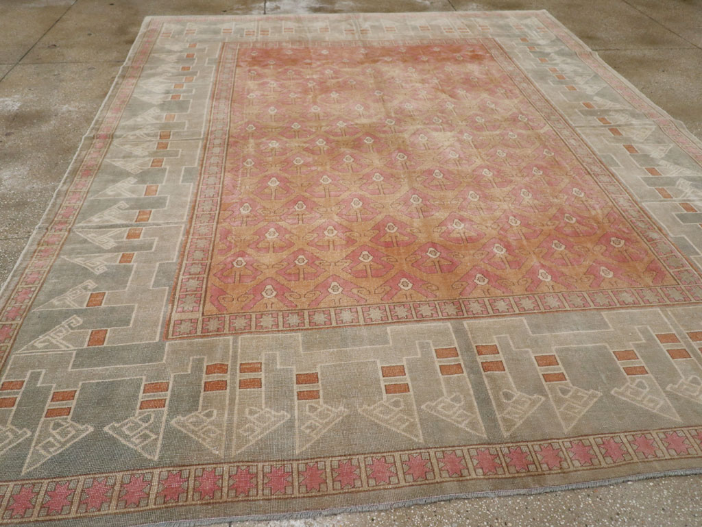 Vintage Turkish Anatolian Room Size Carpet, No.33337 - Gsblank