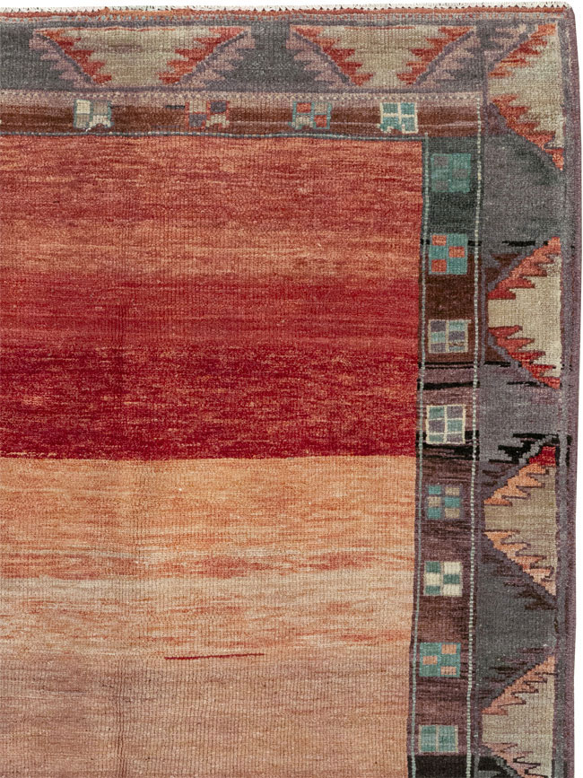 Vintage Turkish Anatolian Wide Gallery Runner, No.33339 - Gsblank