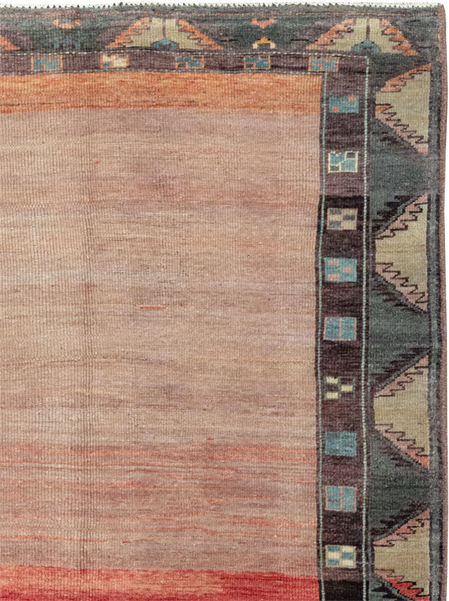 Vintage Turkish Anatolian Wide Gallery Runner, No.33339 - Gsblank