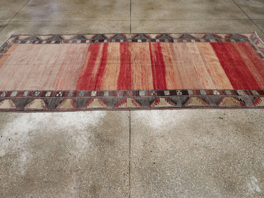 Vintage Turkish Anatolian Wide Gallery Runner, No.33339 - Gsblank