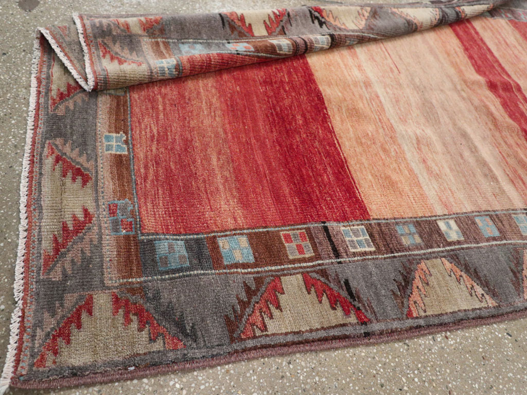 Vintage Turkish Anatolian Wide Gallery Runner, No.33339 - Gsblank