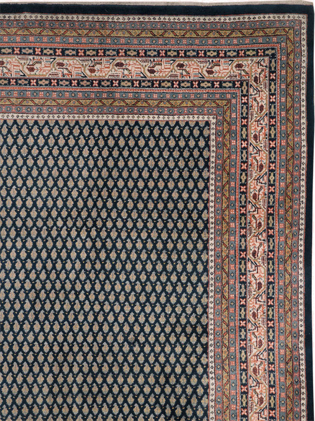 Vintage Persian Mir Square Room Size Carpet, No.33345 - Gsblank