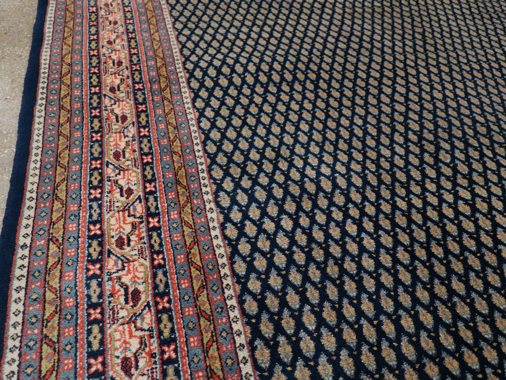 Vintage Persian Mir Square Room Size Carpet, No.33345 - Gsblank