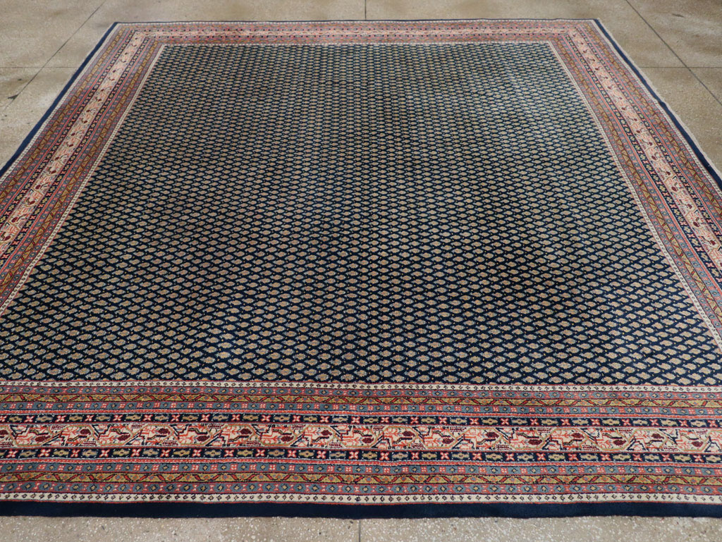 Vintage Persian Mir Square Room Size Carpet, No.33345 - Gsblank