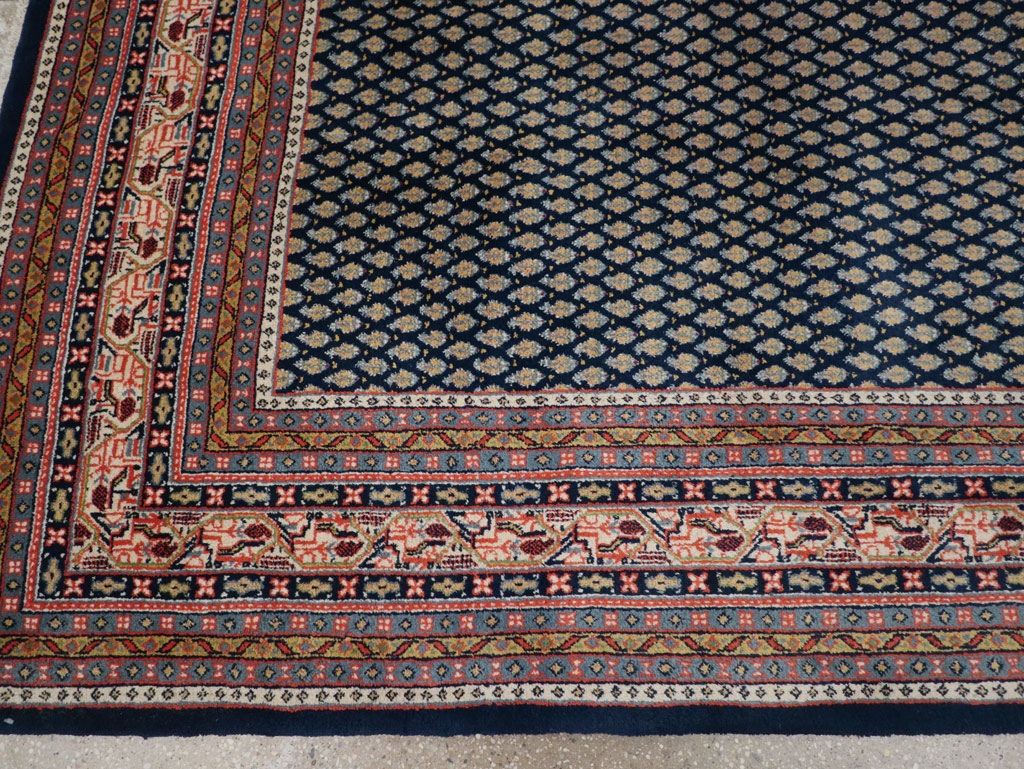 Vintage Persian Mir Square Room Size Carpet, No.33345 - Gsblank