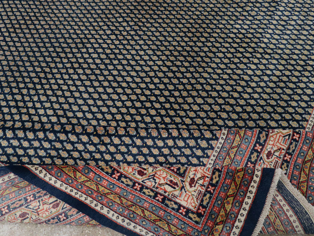 Vintage Persian Mir Square Room Size Carpet, No.33345 - Gsblank