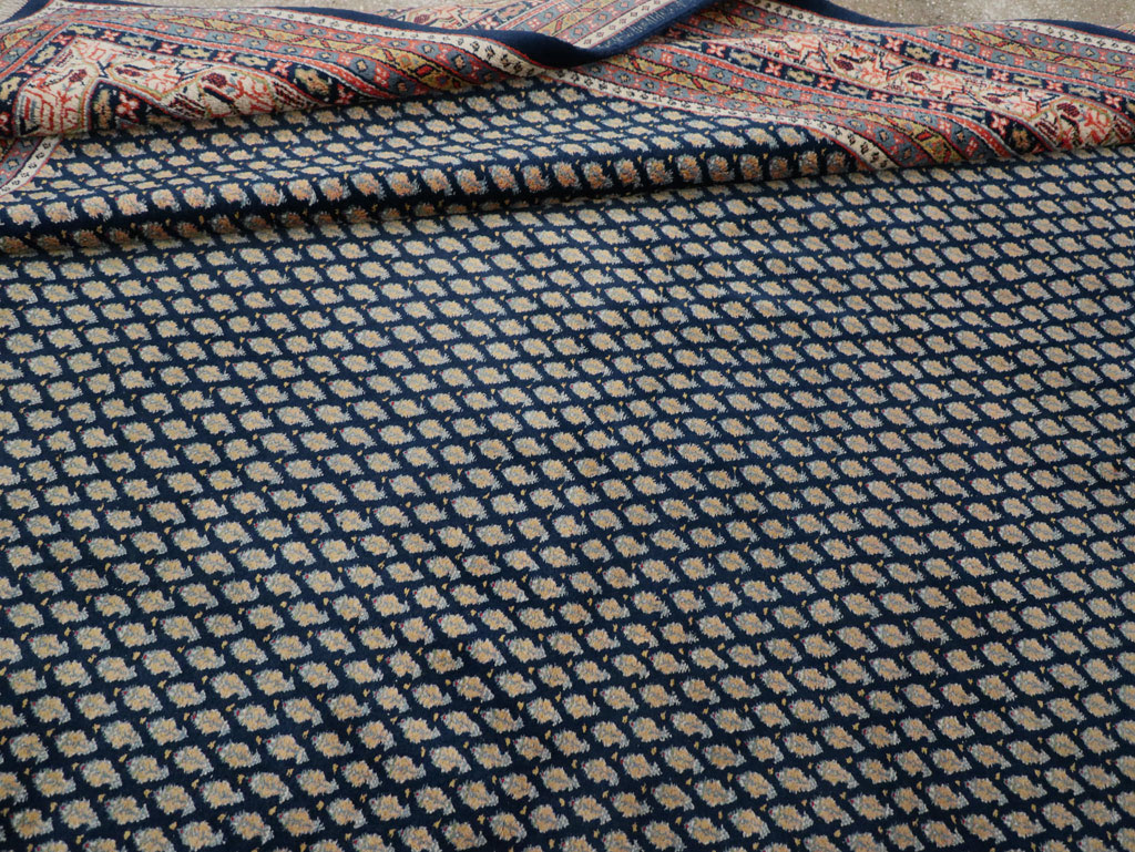 Vintage Persian Mir Square Room Size Carpet, No.33345 - Gsblank