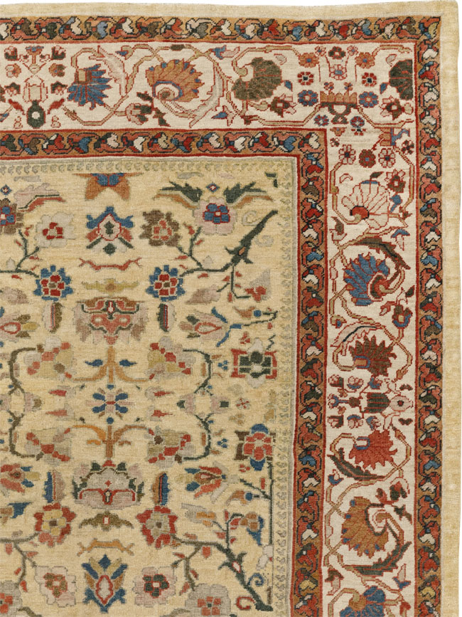 Antique Persian Mahal Room Size Carpet, No.33354 - Gsblank