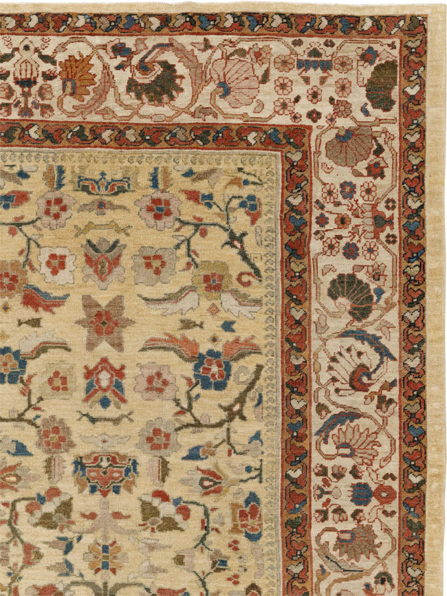 Antique Persian Mahal Room Size Carpet, No.33354 - Gsblank