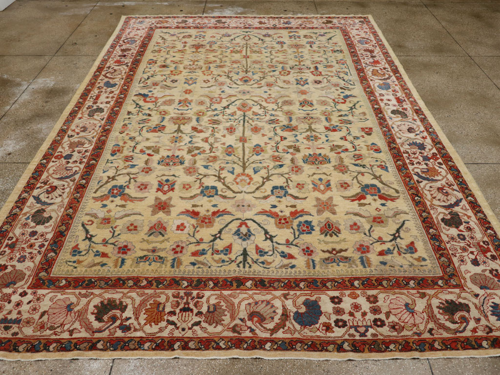 Antique Persian Mahal Room Size Carpet, No.33354 - Gsblank