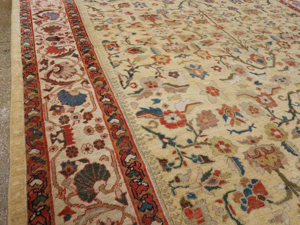Antique Persian Mahal Room Size Carpet, No.33354 - Gsblank