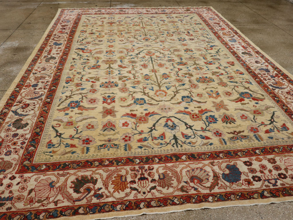 Antique Persian Mahal Room Size Carpet, No.33354 - Gsblank