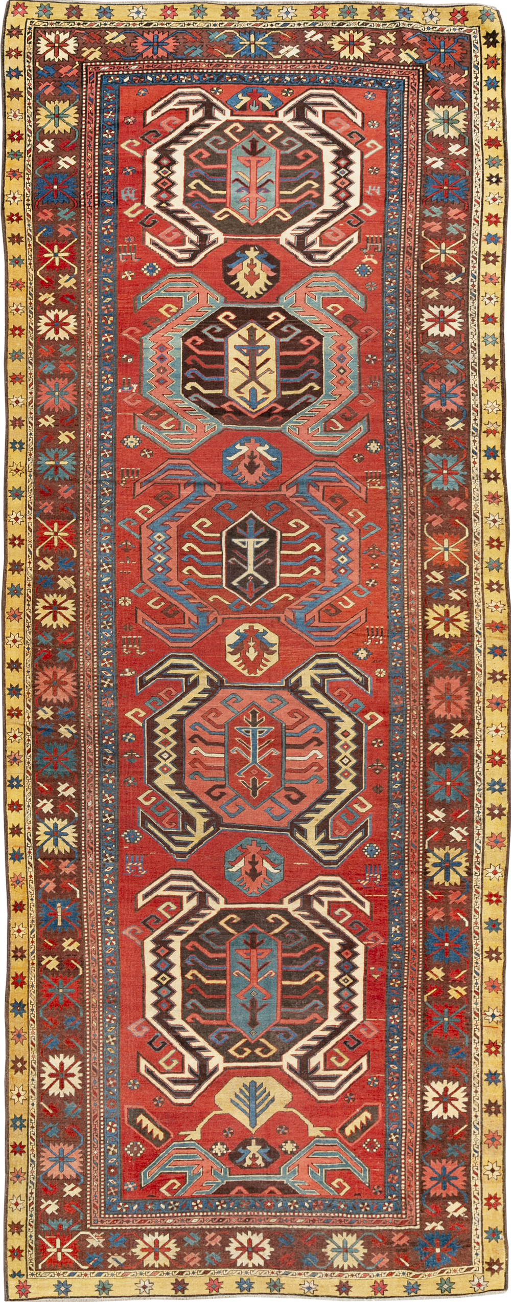 Antique Persian Northwest Wide Gallery Runner, No.33355 - Gsblank