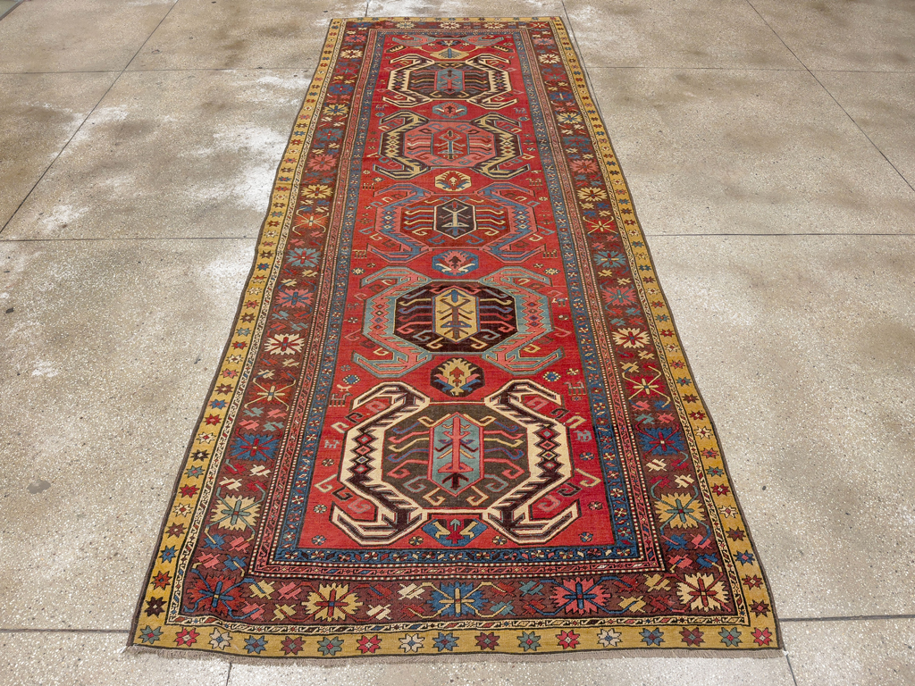 Antique Persian Northwest Wide Gallery Runner, No.33355 - Gsblank