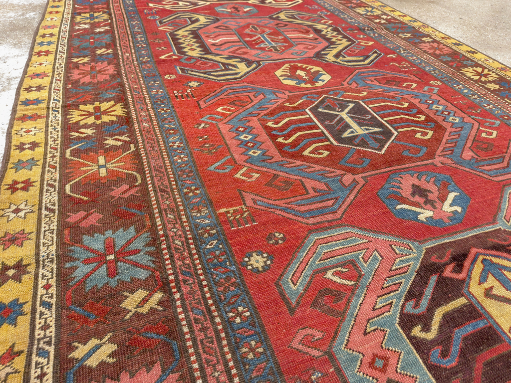 Antique Persian Northwest Wide Gallery Runner, No.33355 - Gsblank