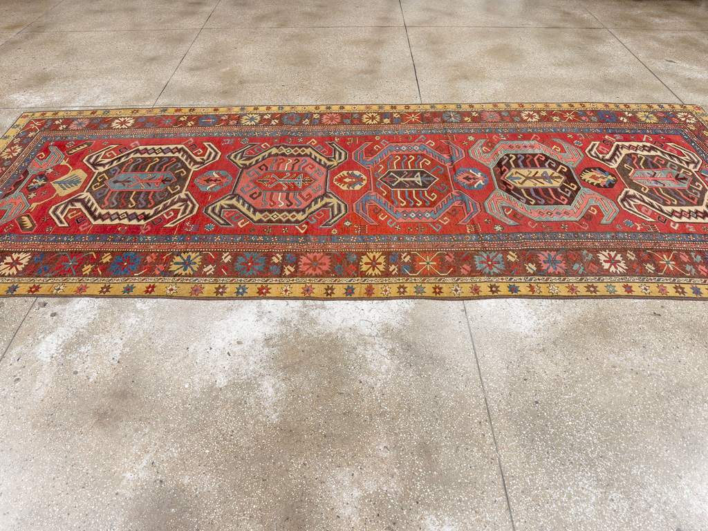 Antique Persian Northwest Wide Gallery Runner, No.33355 - Gsblank