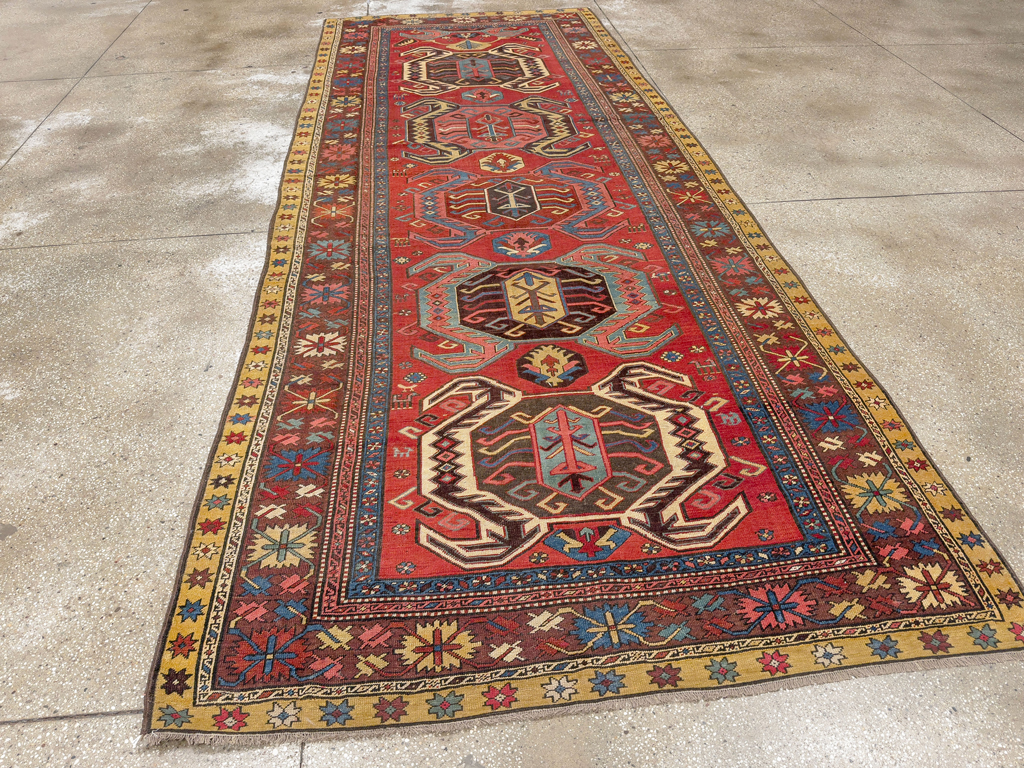 Antique Persian Northwest Wide Gallery Runner, No.33355 - Gsblank