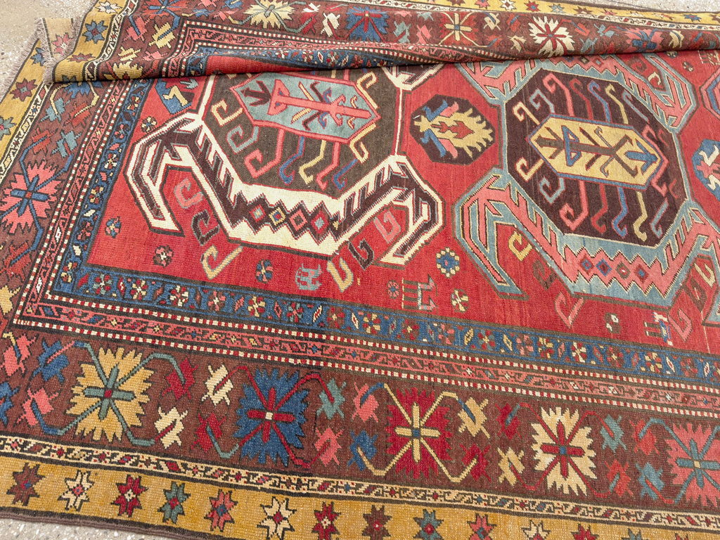 Antique Persian Northwest Wide Gallery Runner, No.33355 - Gsblank