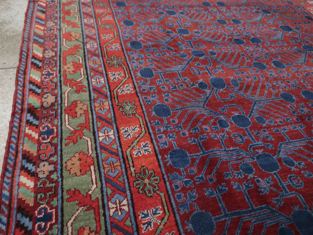 Antique East Turkestan Khotan Accent Rug, No.33356 - Gsblank