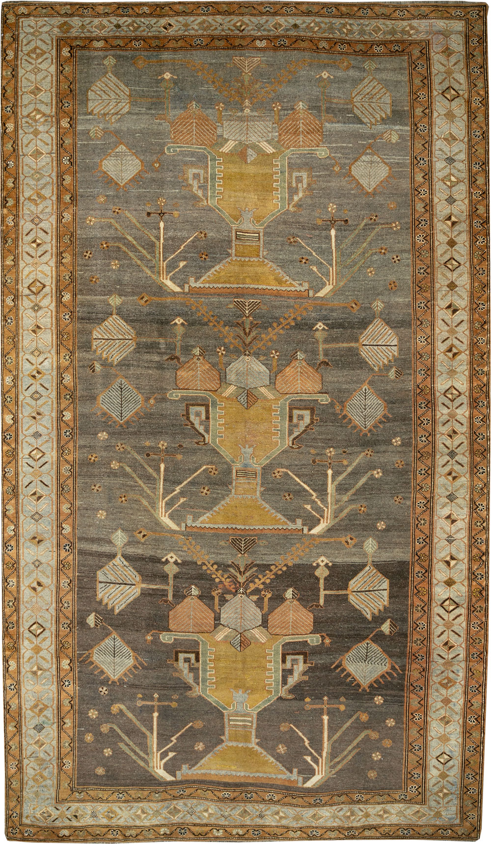Antique Persian Kurdish Gallery Carpet, No.33359 - Gsblank