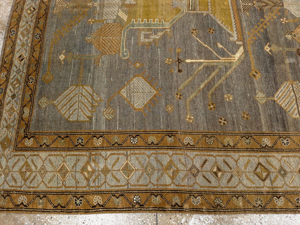 Antique Persian Kurdish Gallery Carpet, No.33359 - Gsblank