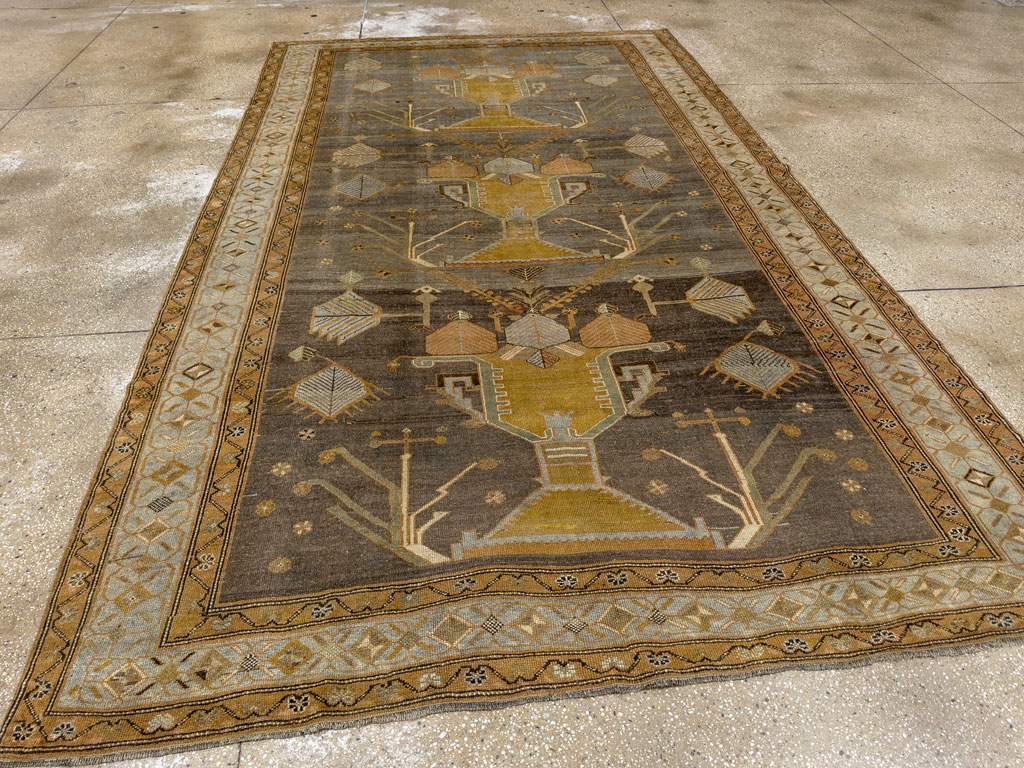 Antique Persian Kurdish Gallery Carpet, No.33359 - Gsblank