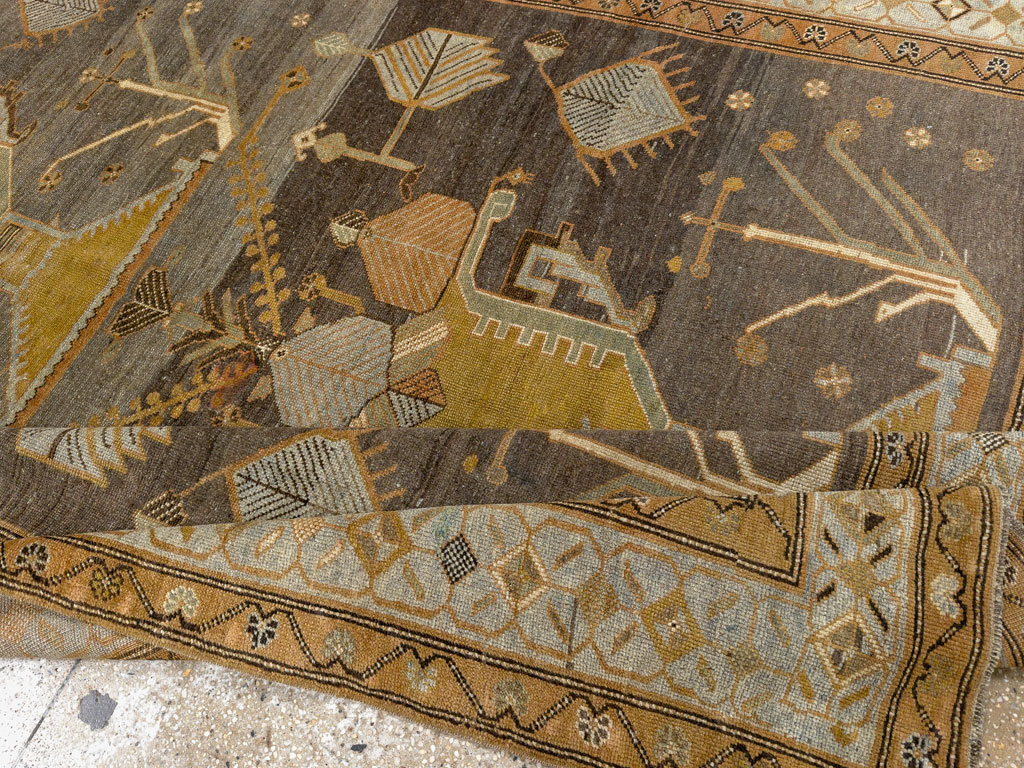 Antique Persian Kurdish Gallery Carpet, No.33359 - Gsblank