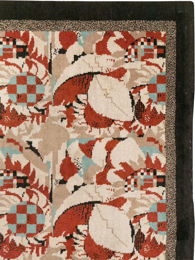 Vintage French Art Deco Room Size Carpet, No.33360 - Gsblank