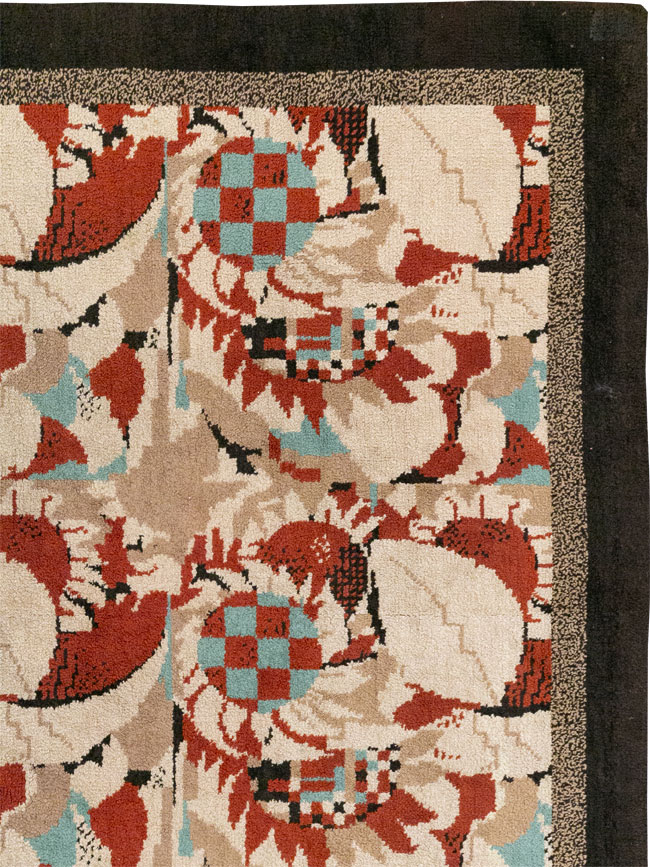 Vintage French Art Deco Room Size Carpet, No.33360 - Gsblank