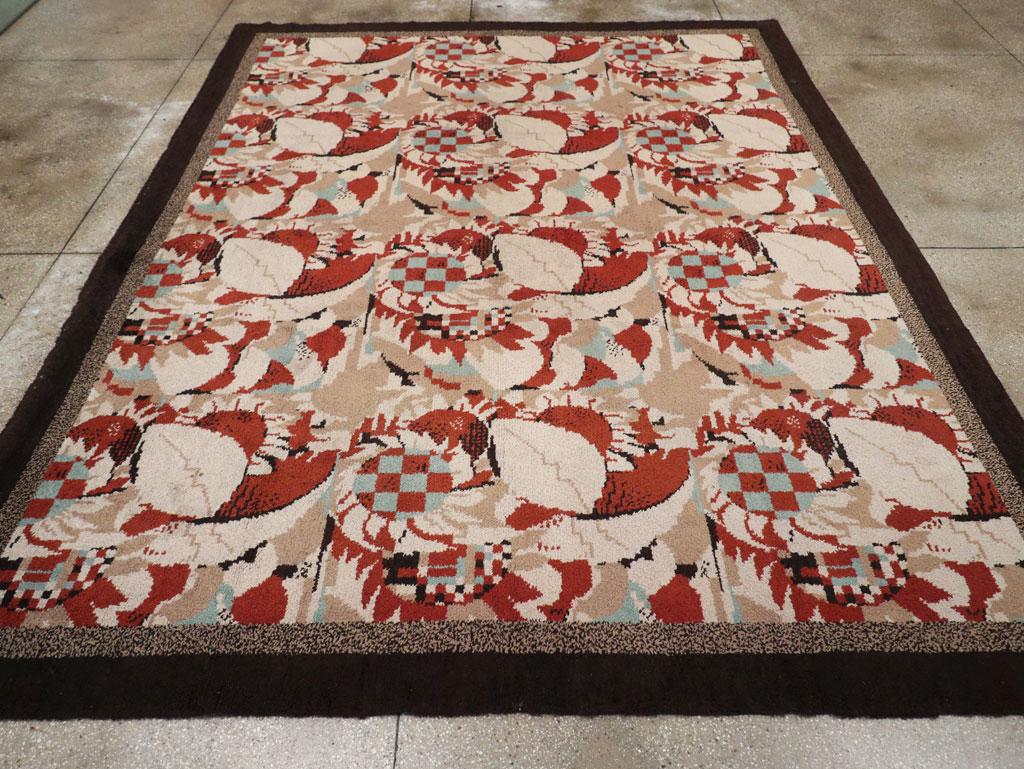 Vintage French Art Deco Room Size Carpet, No.33360 - Gsblank