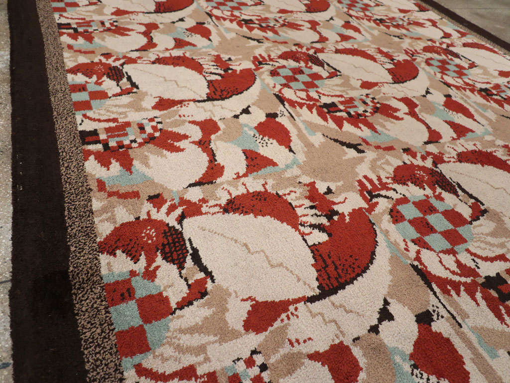 Vintage French Art Deco Room Size Carpet, No.33360 - Gsblank