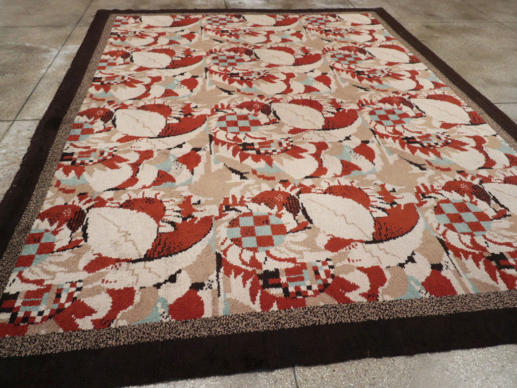 Vintage French Art Deco Room Size Carpet, No.33360 - Gsblank