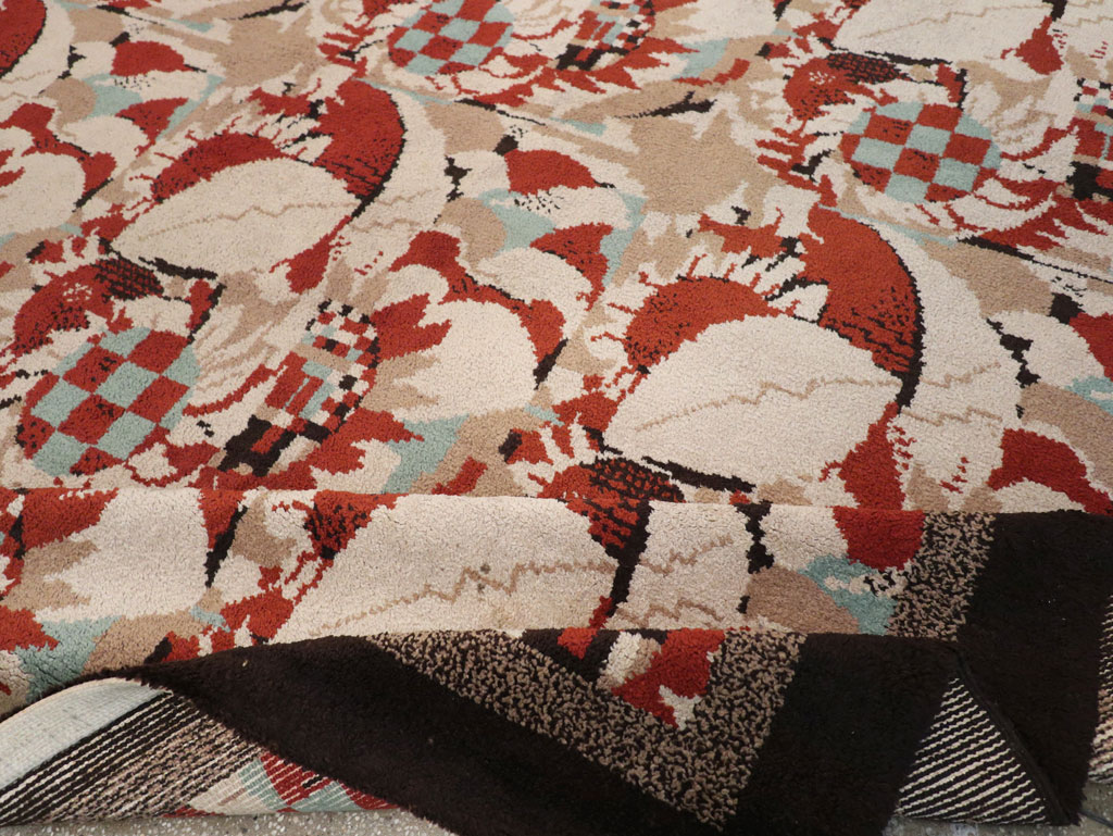 Vintage French Art Deco Room Size Carpet, No.33360 - Gsblank