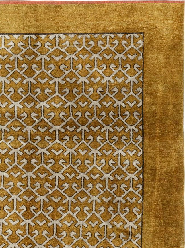 Vintage Turkish Anatolian Square Room Size Carpet, No.33363 - Gsblank