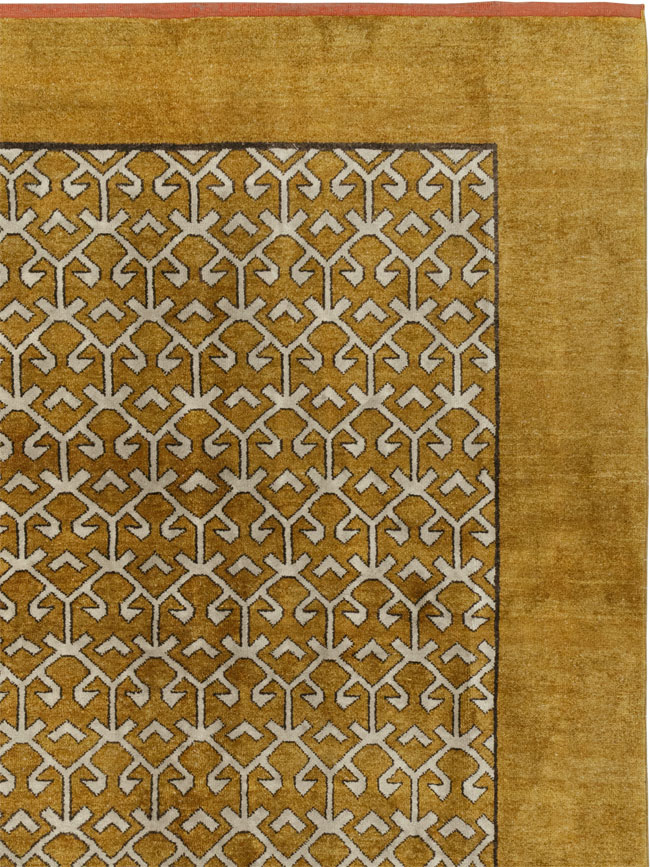 Vintage Turkish Anatolian Square Room Size Carpet, No.33363 - Gsblank